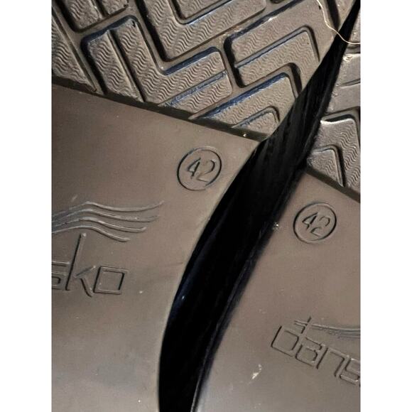 DANSKO PROFESSIONAL CLOGS PATENT LEATHER BLACK SZ 42 / US 11.5 12 M - Picture 8 of 9